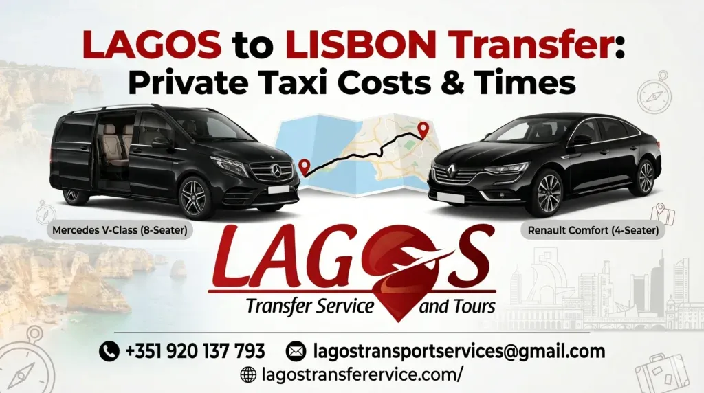 Lagos to Lisbon Transfer: Private Taxi Costs & Times
