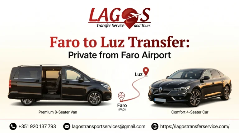 Faro to Luz Transfer: Private from Faro Airport
