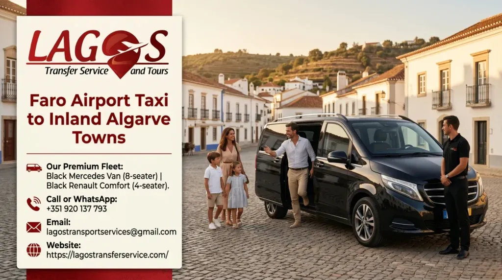 Faro Airport Taxi to Inland Algarve Towns