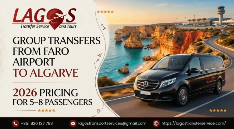 Group Transfers from Faro Airport to Algarve: 2026 Pricing for 5–8 Passengers