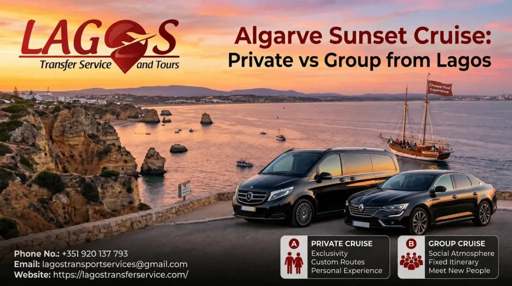 Algarve Sunset Cruise: Private vs Group from Lagos