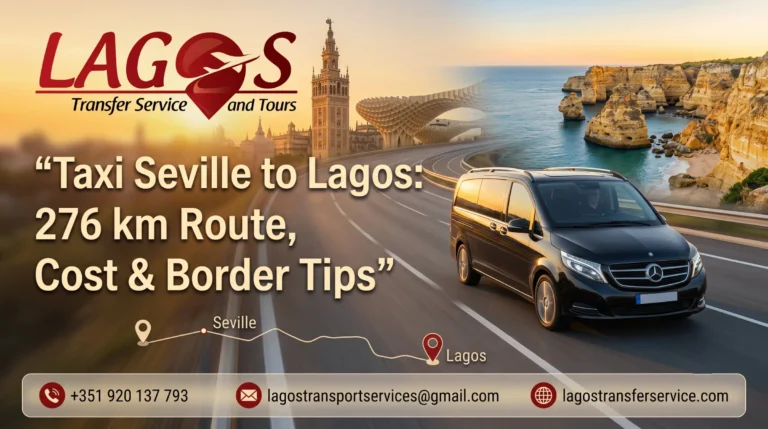 Taxi Seville to Lagos: 276 km Route, Cost & Border Tips