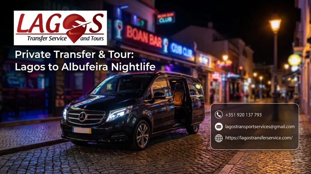 Private Transfer & Tour: Lagos to Albufeira Nightlife