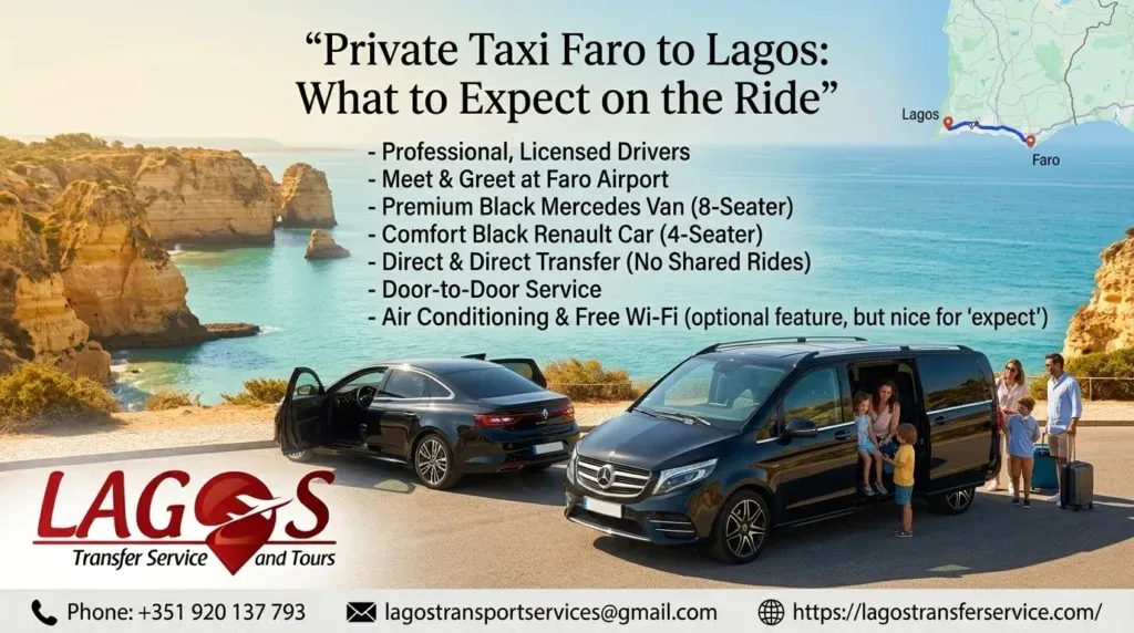 Private Taxi Faro to Lagos: What to Expect on the Ride